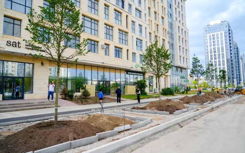 180 дворовых и общественных пространств благоустроят в Астане