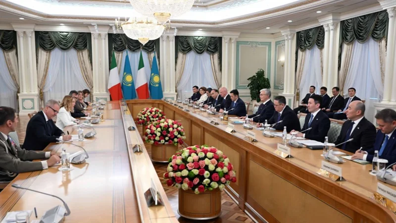 President of Kazakhstan held talks with Italian PM in expanded format
