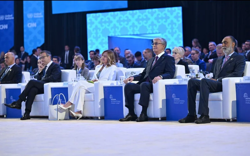 Касым-Жомарт Токаев и Джорджа Мелони приняли участие в специальной сессии Международного форума Астана