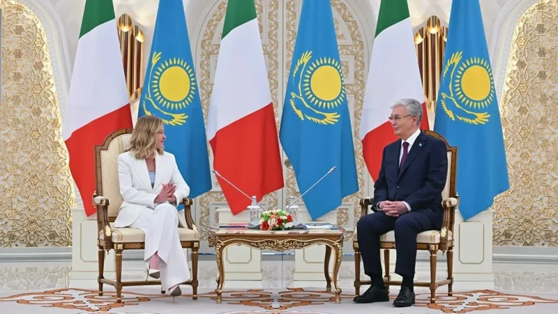 Қасим-Жомарт Тоқаев ва Жоржа Мелони музокара ўтказди