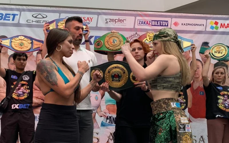 Ангелина Лукас прошла процедуру взвешивания в Таразе