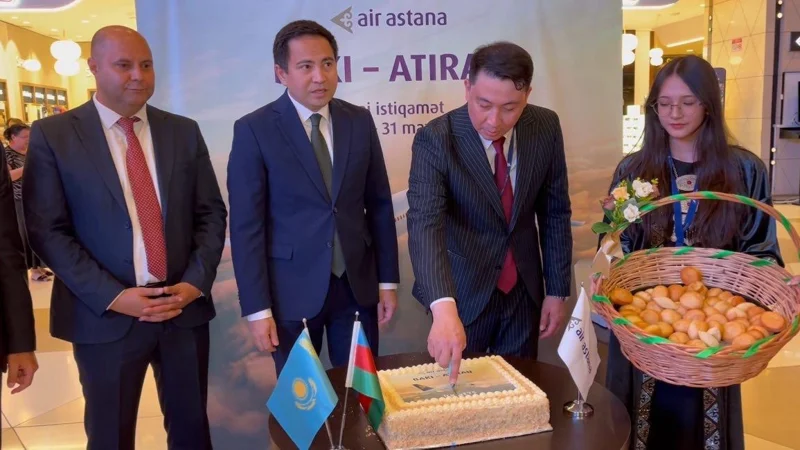 В Баку встретили первый прямой авиарейс из Атырау