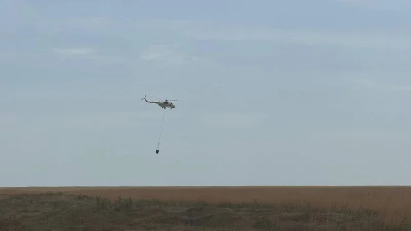 Возгорание камыша