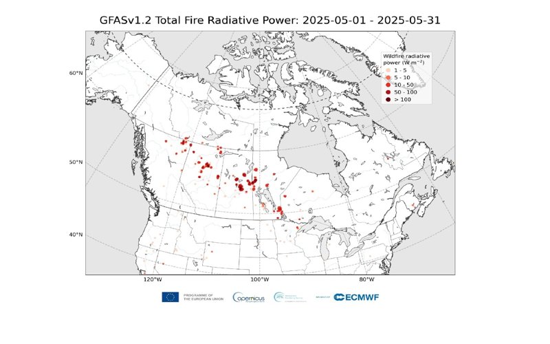Canadian wildfire smoke reaches Europe Canadian wildfire smoke