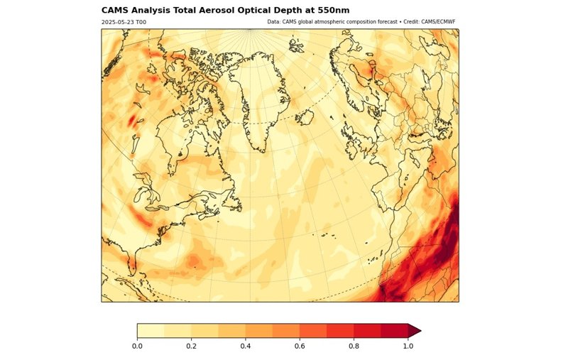 Canadian wildfire smoke reaches Europe Canadian wildfire smoke