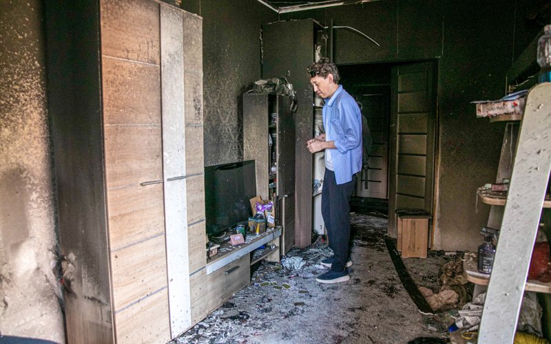 Последствия пожара в ЖК Семь бочек Последствия пожара в ЖК Семь бочек