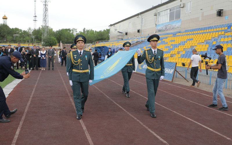 Ұлытау облысында ҚР Мемлекеттік рәміздері күніне орай Мемлекеттік Ту көтеру рәсімі өтті Ұлытау облысында ҚР Мемлекеттік рәміздері күніне орай Мемлекеттік Ту көтеру рәсімі өтті