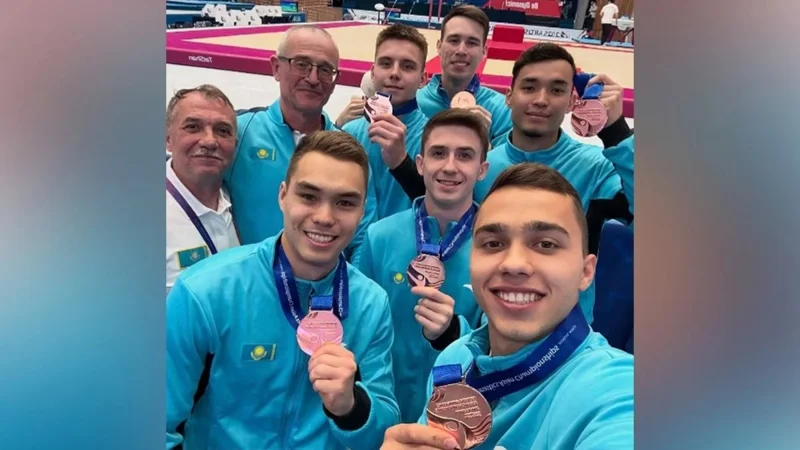 Team Kazakhstan hauls all-around bronze at Asian Artistic Gymnastics Championships