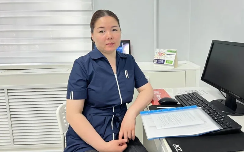 педиатр Айдана Сейткалиева. 