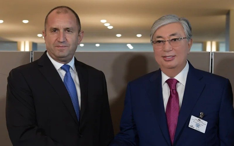 Rumen Radev and Kassym-Jomart Tokayev