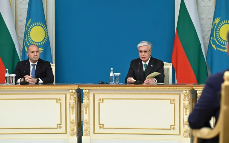 совместное заявление для прессы президентов Казахстана и Болгарии