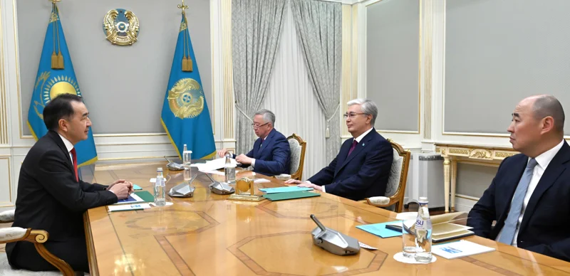 Президент Касым-Жомарт Токаев принял председателя Коллегии Евразийской экономической комиссии Бакытжана Сагинтаева. 