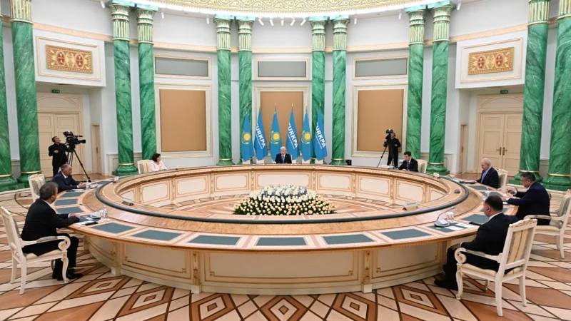 Президент Түркі мемлекеттері Парламенттік ассамблеясына мүше елдер парламенттерінің спикерлерімен кездесті 