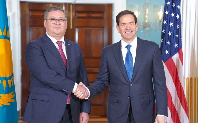  Murat Nurtileý AQSh Memlekettik hatshysy Marko Rýbıomen birqatar máseleni talqylady