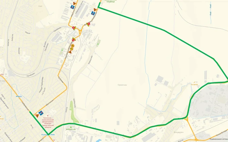 Шымкент, дорога