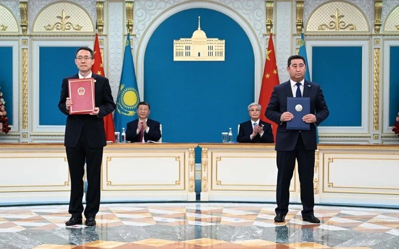President Kazakhstan, China sign 24 documents following talks in Astana