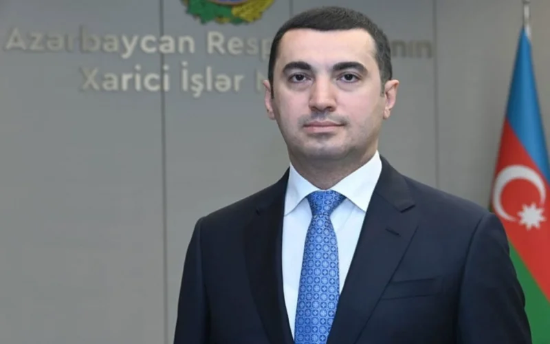 Ázerbaıjan Respýblıkasy Syrtqy ister mınıstrliginiń baspasóz hatshysy Aıhan Gadjızade 