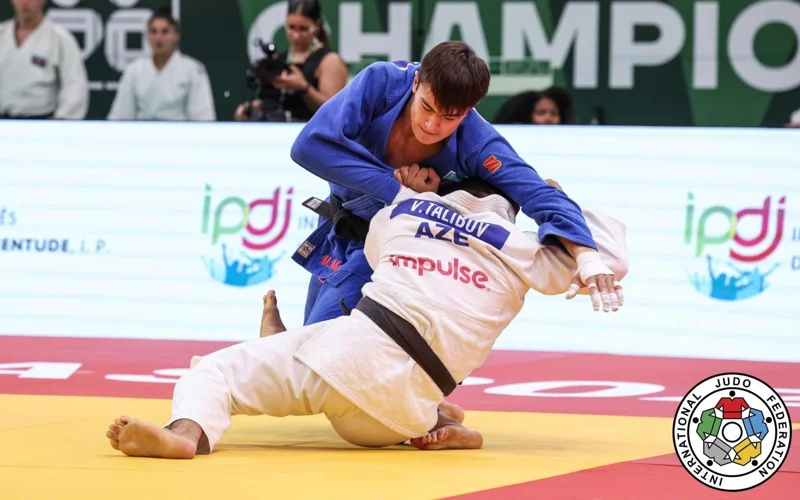 Meiirlan Maxim upset in round of 16 at IJF World Judo Championships in Hungary