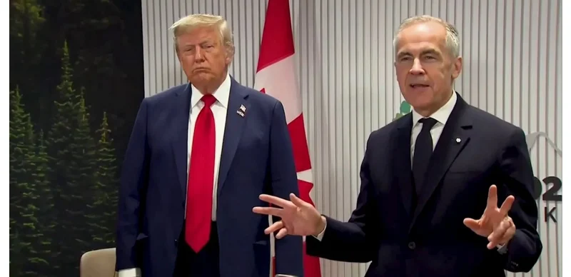 Donald Trump and Mark Carney at G7 Summit