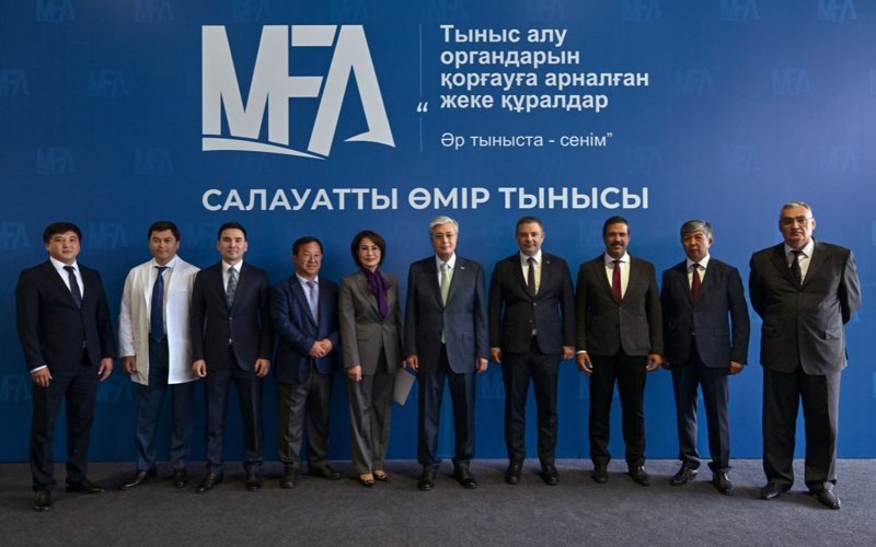 President visits respirator and gas mask manufacturing plant in Astana President visits respirator and gas mask manufacturing plant in Astana