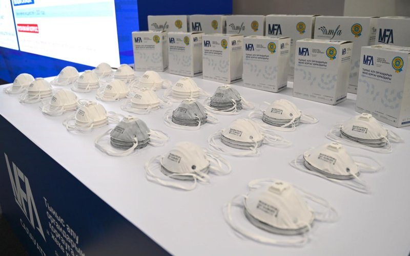 President visits respirator and gas mask manufacturing plant in Astana President visits respirator and gas mask manufacturing plant in Astana
