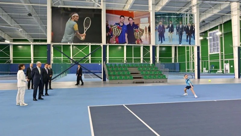 Head of State visits Daulet Tennis Center in Kazakh capital Head of State visits Daulet Tennis Center in Kazakh capital