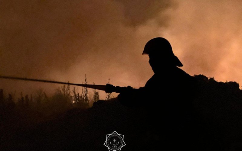 Пожарные локализовали возгорание на мусорном полигоне в Алматинской области пожар, пожарный
