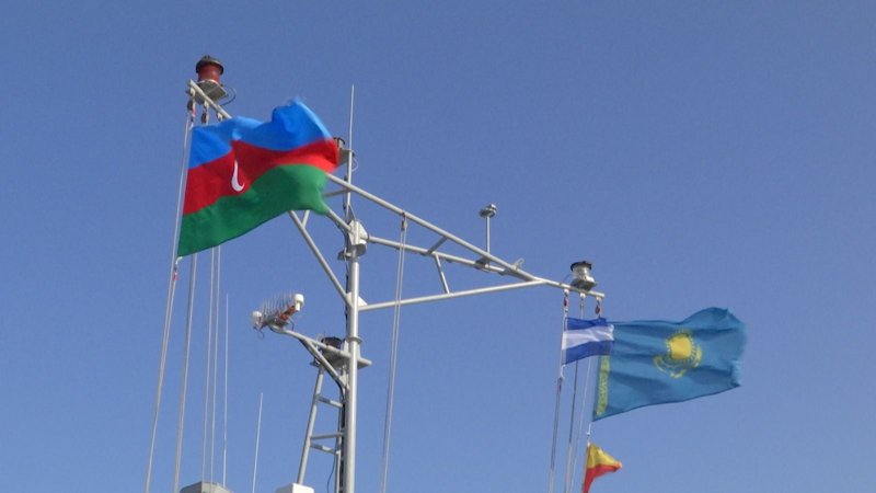 Каспийде Қазақстан мен Әзербайжанның әскери теңіз күштері жаттығып жатыр Каспийде Қазақстан мен Әзербайжанның әскери теңіз күштері жаттығып жатыр