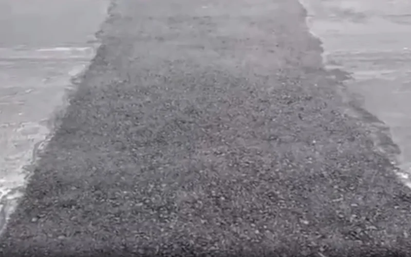 Еще на одной трассе деформировалось покрытие из-за жары