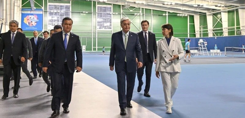 Head of State visits Daulet Tennis Center in Kazakh capital Head of State visits Daulet Tennis Center in Kazakh capital