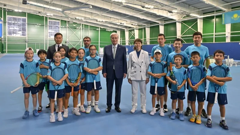 Head of State visits Daulet Tennis Center in Kazakh capital