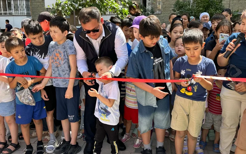 В Астане открыли благоустроенные дворы по программе «Бюджет народного участия»