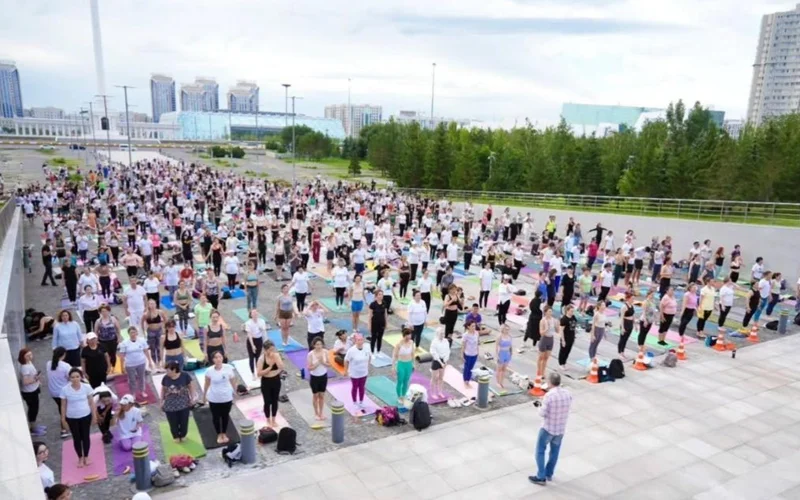 Елордада Халықаралық йога күніне орай ашық жаттығу өтеді