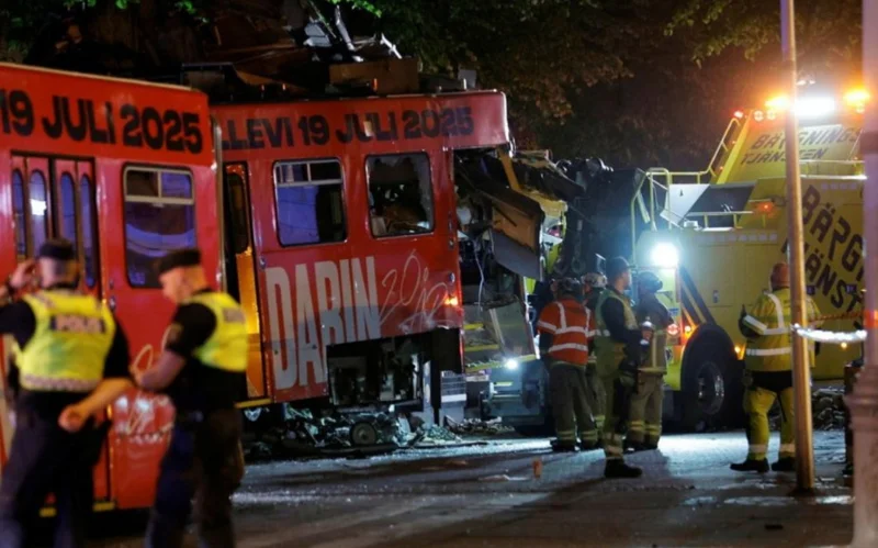 Shvetsııada tramvaı apaty saldarynan segiz adam jaraqat aldy