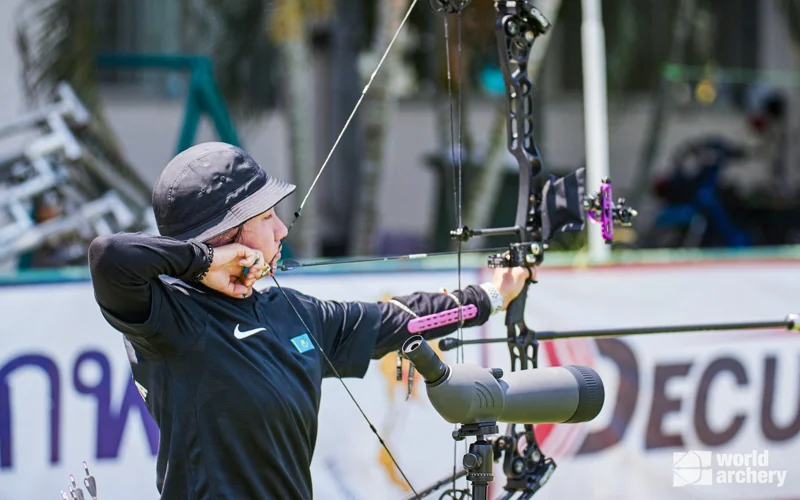 Kazakhstan's archery team secures 2 gold at Asia Cup in Singapore