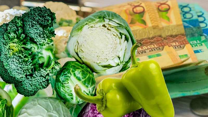 Сколько стоят капуста, брокколи и болгарский перец в регионах Казахстана