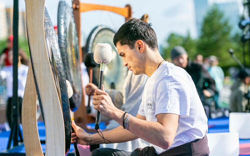 Kazakh capital celebrates International Yoga Day Kazakh capital celebrates International Yoga Day