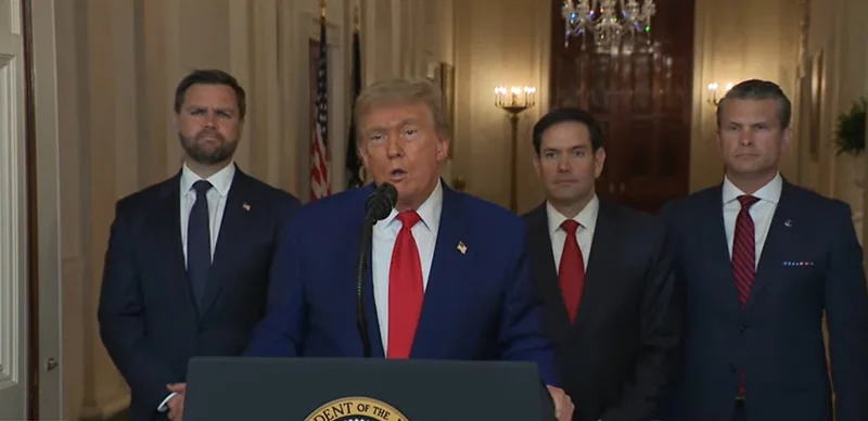 Трамп обратился к нации после удара по иранским ядерным объектам