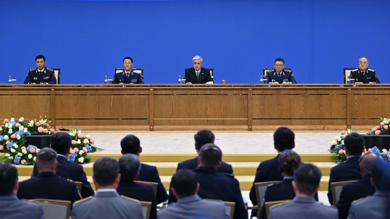 托卡耶夫总统主持召开执法系统部务扩大会议 托卡耶夫总统主持召开执法系统部务扩大会议