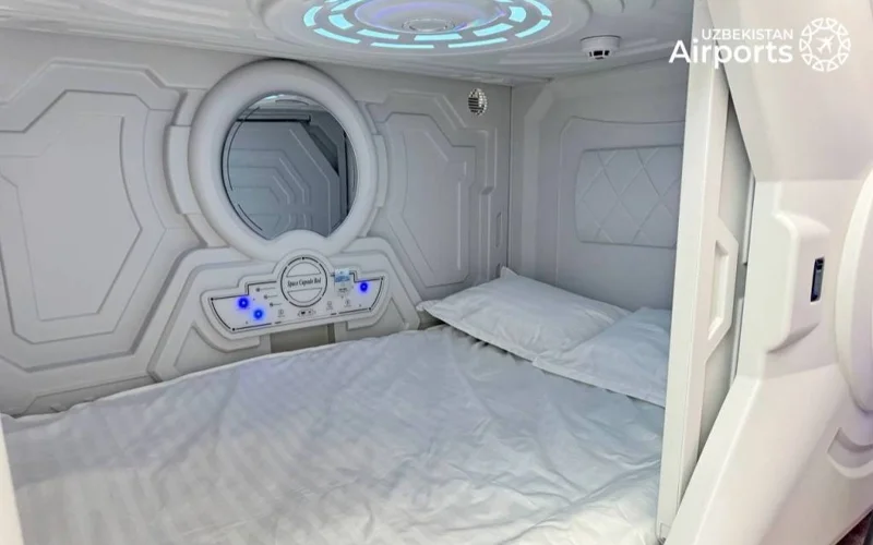 Capsule hotel opens at Tashkent International Airport