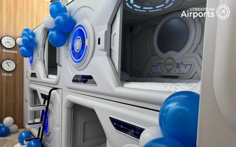 Capsule hotel opens at Tashkent International Airport Capsule hotel opens at Tashkent International Airport