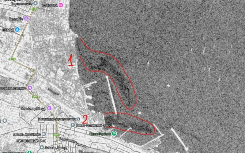 Каспий теңізіндегі мұнай іздері