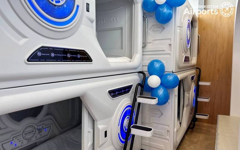 Capsule hotel opens at Tashkent International Airport Capsule hotel opens at Tashkent International Airport