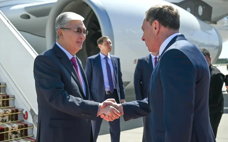 President Tokayev arrives in Minsk