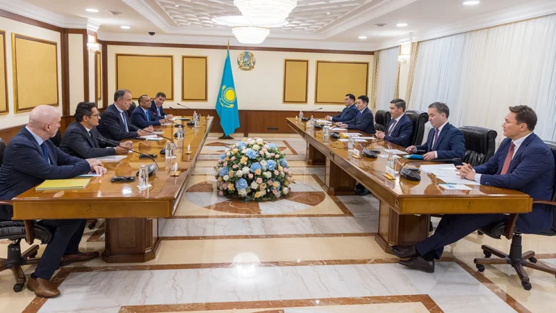 Олжас Бектенов провел встречу с вице-президентом испанской компании Tubacex Group Антоном Азлором