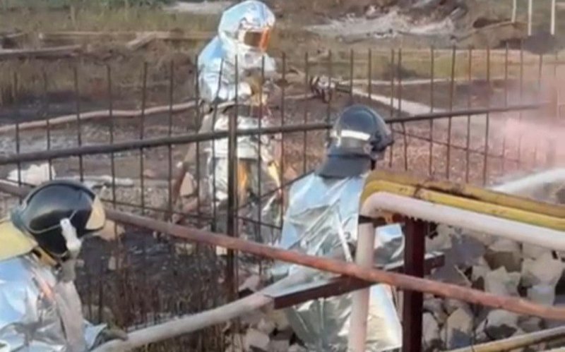 «Тайынша май» ЖШС аумағында сұйытылған газды тасымалдаған автокөлік өртенді «Тайынша май» ЖШС аумағында сұйытылған газды тасымалдаған автокөлік