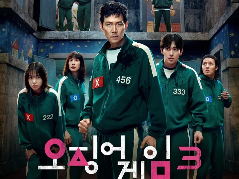 A poster for "Squid Game" Season 3 is seen in this image provided by Netflix.