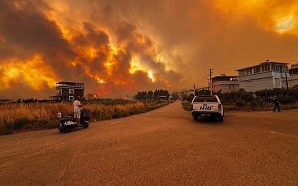 Лесной пожар в Измире о