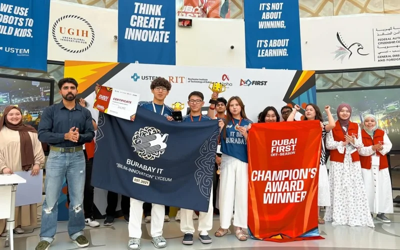 Чемпионами соревнований по робототехнике в Дубае стали акмолинские школьники