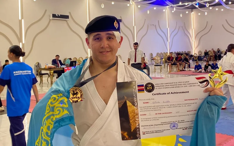 Қызылордалық полицей каратэден әлем чемпионы атанды